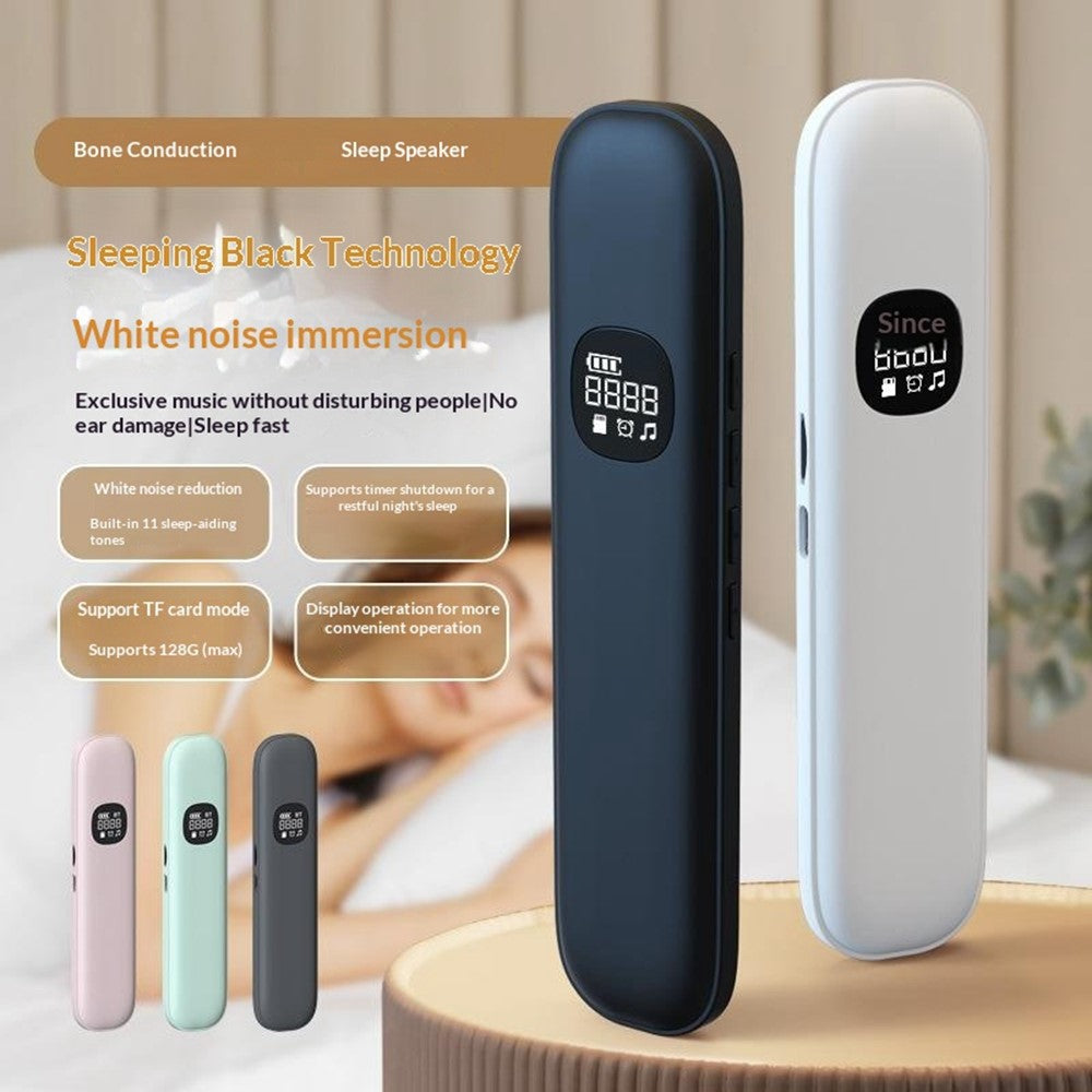 BLD007 Under Pillow Bone Conduction Bluetooth-Compatible Speaker LED Display White Noise Sleep Aid
