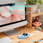 HM020H Kids Digital Microscope 2.0 Inch Screen 6 LED Lights Handheld Magnifier Educational Toy for STEM Learning