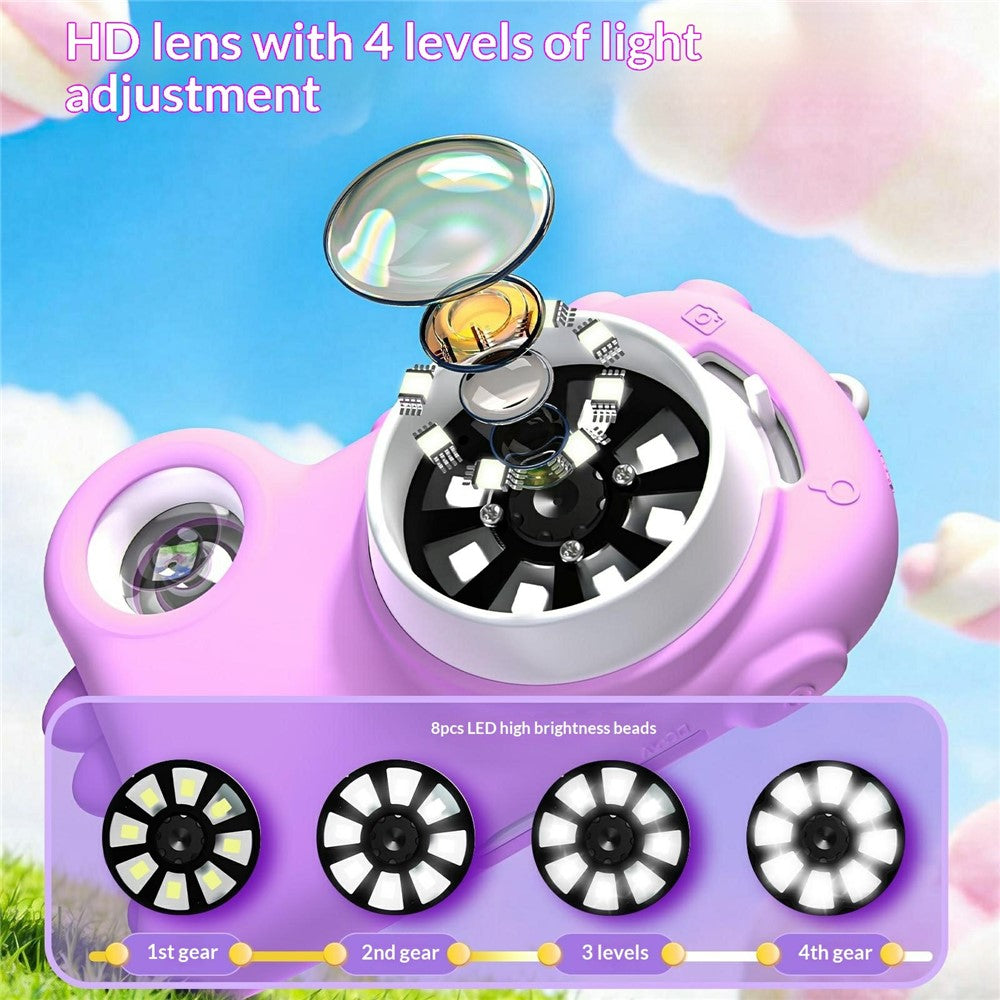 HM020i Kids Digital Microscope No Memory Card Handheld 2.0 Inch Screen Science Experiment Educational Toy Magnifying Glass