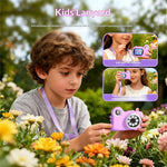 HM020i Kids Digital Microscope No Memory Card Handheld 2.0 Inch Screen Science Experiment Educational Toy Magnifying Glass