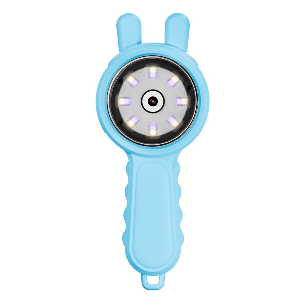 V37 Kids Digital Magnifying Glass 2" IPS HD Screen 200X Zoom 16 LED Lights Magnifiers for Science Educational Toy