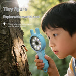 V37 Kids Digital Magnifying Glass 2" IPS HD Screen 200X Zoom 16 LED Lights Magnifiers for Science Educational Toy