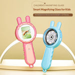 V37 Kids Digital Magnifying Glass 2" IPS HD Screen 200X Zoom 16 LED Lights Magnifiers for Science Educational Toy