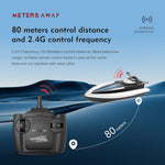 LSRC Children Remote Control Boat Dual Motors Simulated RC Speedboat Model