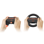 DOBE FOMIS ELECTRONICS TNS-5110S Steering Wheel and Grip Handles Set for Nintendo Switch / Switch 2 Controller Protective Case