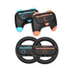 DOBE FOMIS ELECTRONICS TNS-5110S Steering Wheel and Grip Handles Set for Nintendo Switch / Switch 2 Controller Protective Case