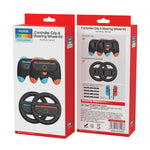 DOBE FOMIS ELECTRONICS TNS-5110S Steering Wheel and Grip Handles Set for Nintendo Switch / Switch 2 Controller Protective Case