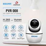 ESCAM PVR008 HD Safety H.265 1080P Pan/Tilt WiFi IR IP Camera Support ONVIF Two Way Talk Night Vision