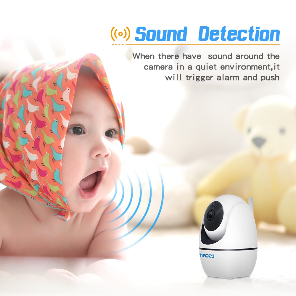 ESCAM PVR008 HD Safety H.265 1080P Pan/Tilt WiFi IR IP Camera Support ONVIF Two Way Talk Night Vision
