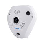 ESCAM Shark QP180 960P WiFi IP Camera 1.44mm Fisheye Lens Support VR APP