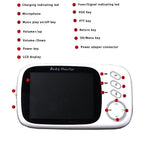 VB603 3.2-inch LCD Screen Wireless Digital Video Baby Monitor Night Vision Two-Way Talk Security Camera with Lullabies