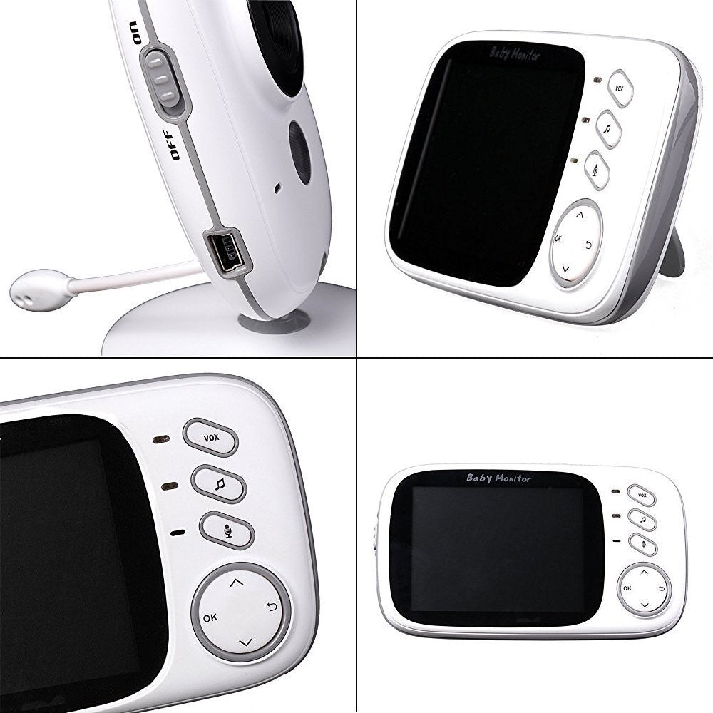 VB603 3.2-inch LCD Screen Wireless Digital Video Baby Monitor Night Vision Two-Way Talk Security Camera with Lullabies