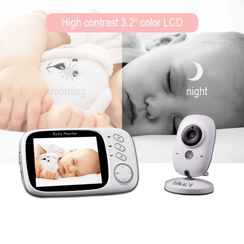 VB603 3.2-inch LCD Screen Wireless Digital Video Baby Monitor Night Vision Two-Way Talk Security Camera with Lullabies