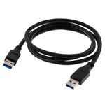 1,2 m USB til USB forlængerkabel 3.0 Han til Han Dataoplader Forlænger