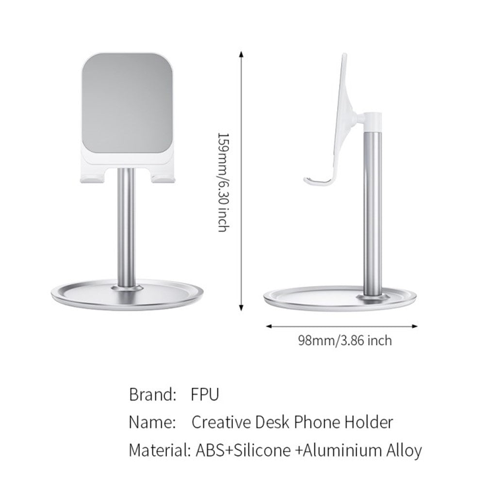 Aluminum Alloy Office Desktop Mobile Phone Bracket (Non-retractable)