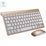 Mini Wireless Keyboard and 2.4G Optical Mouse Set 1200 DPI Gaming Mouse Pad
