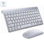 Mini Wireless Keyboard and 2.4G Optical Mouse Set 1200 DPI Gaming Mouse Pad