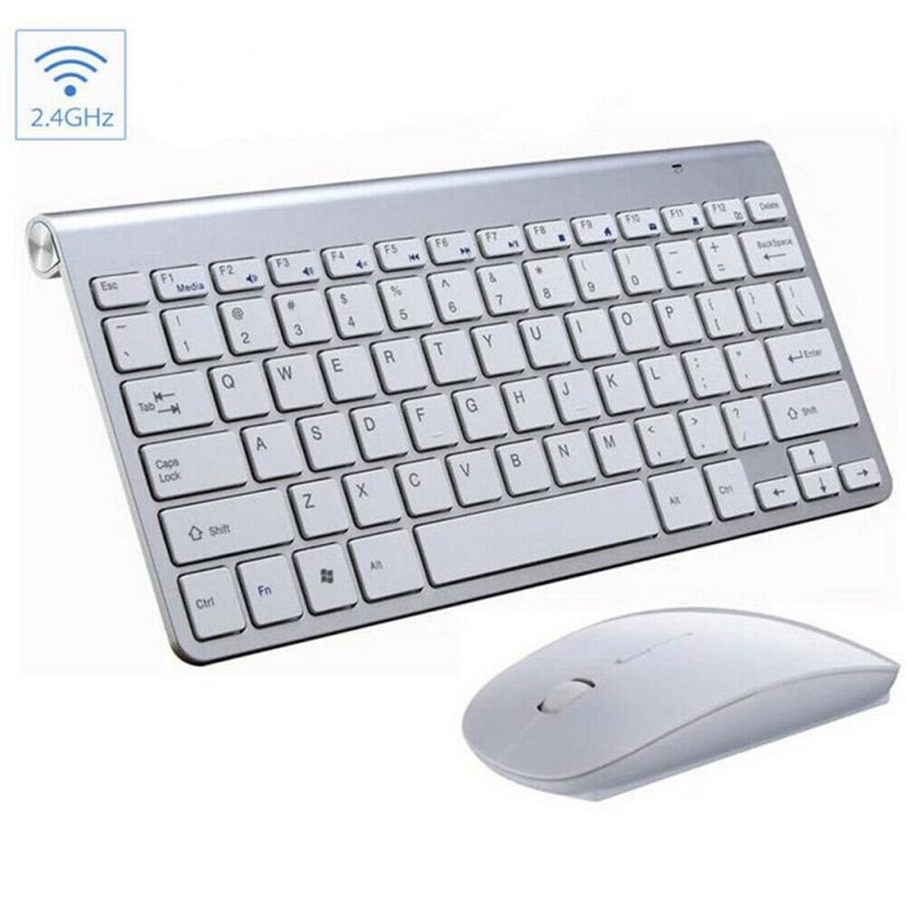 Mini Wireless Keyboard and 2.4G Optical Mouse Set 1200 DPI Gaming Mouse Pad