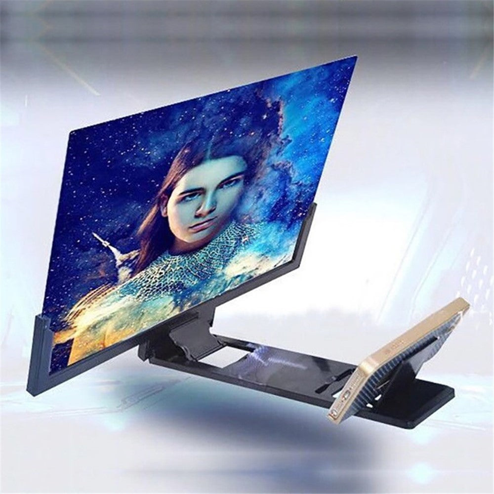 14-inch 3D Magnifier Screen Enlarger HD Movie Video Amplifier Stand for Phones