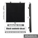 Retractable Car Sun Shade Laser Cut Side Window Sunshade for Vehicle / Home Use Mesh Sunblock