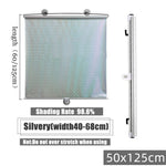 Retractable Car Sun Shade Laser Cut Side Window Sunshade for Vehicle / Home Use Mesh Sunblock