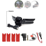TUYU Motorcycle Accessories Universal Helmet Camera Mount Kit for GoPro Insta360 Action Cameras