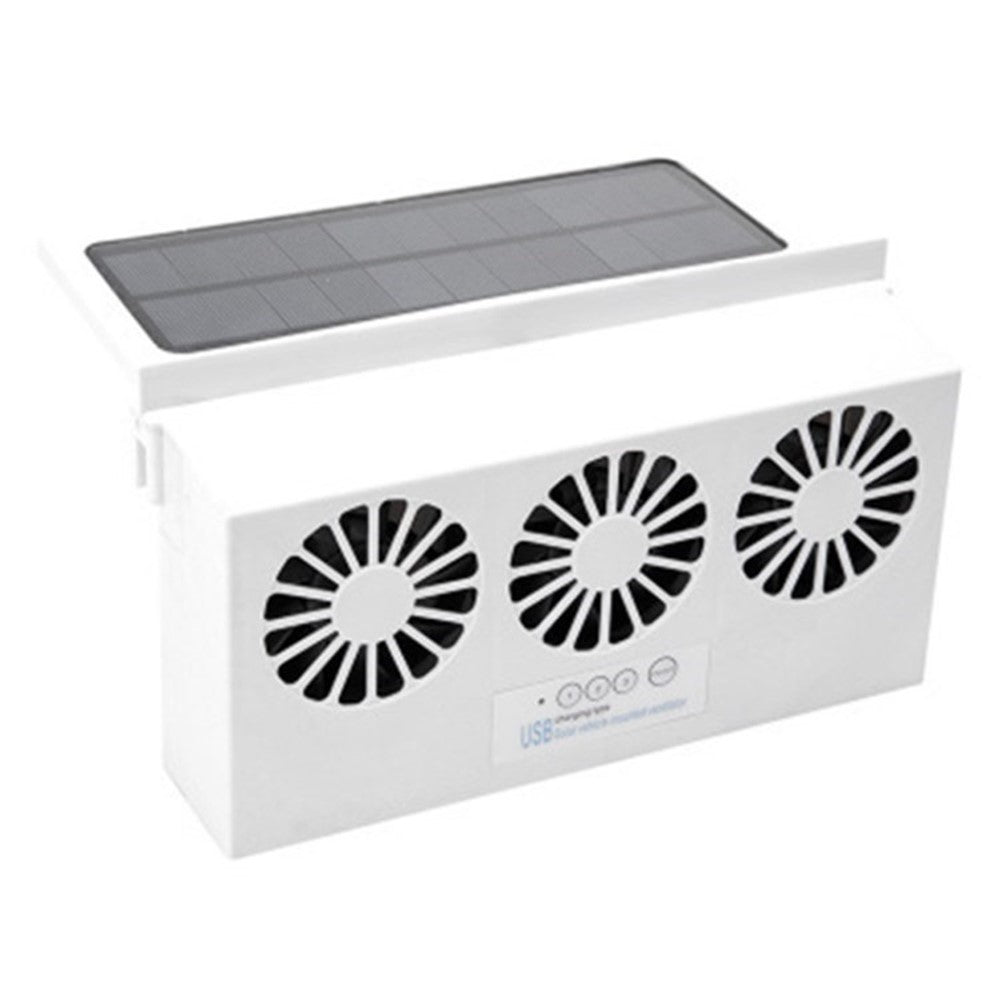 Solar Car Fan Auto Front Rear Window Car Exhaust Fan Car Radiator Fan
