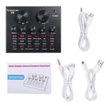 V8 Bluetooth-compatible Live-Streaming Sound Card for Studio Recording / Broadcasting Audio Equipment