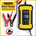 12V 6A Bilbatterioplader Et-klik Reparation Intelligent Kontrol 110V til 220V Motorcykel Blysyrebatteriadapter
