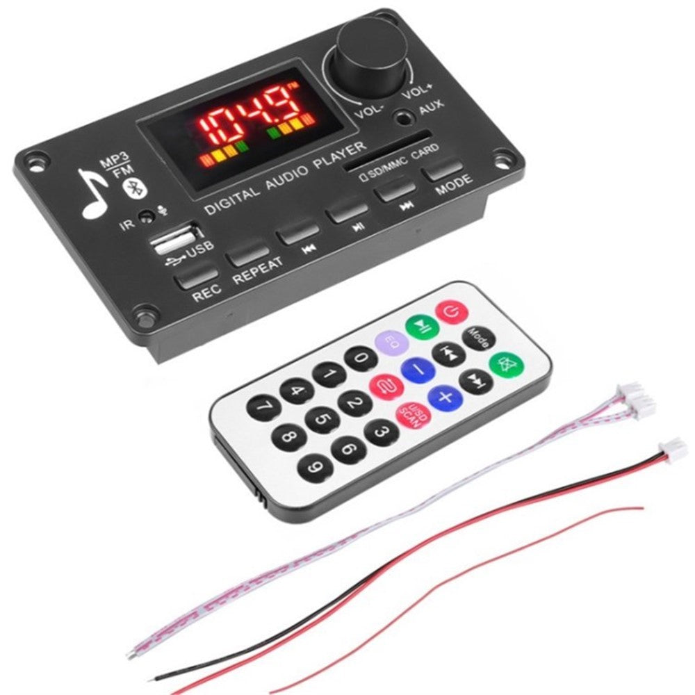 JQ D009BT Bluetooth-compatible Car Audio Player USB FM AUX Amplifier Auto FM Radio Module with Large Remote