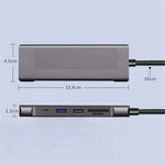 8-in-1 Multi-Port USB Type-C Hub NVME SATA M.2 Multi-function Hub Type-C Docking Station