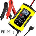 FOXSUR Universal 5A 12V Smart Battery Charger Motorcycle Car Battery Pulse Repair Charger