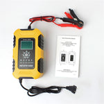 FOXSUR Bilbatterioplader 12V / 10A 24V / 5A Automatisk Smart Oplader GEL AGM LiFePo4 Batterioplader