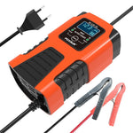 FOXSUR 6V / 12V 2A Bilmotorcykel Batterioplader Batterivedligeholder 3-trins Smart Automatisk Puls Reparationsoplader