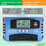 MPPT Solar Charge Controller LCD Display 12V / 24V Solar Panel Charger Regulator