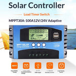 MPPT Solar Charge Controller LCD Display 12V / 24V Solar Panel Charger Regulator