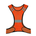 Justerbar sikkerhedsrefleksvest til natløb, cykling, gang, jogging, natselevest
