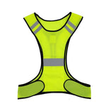 Justerbar sikkerhedsrefleksvest til natløb, cykling, gang, jogging, natselevest