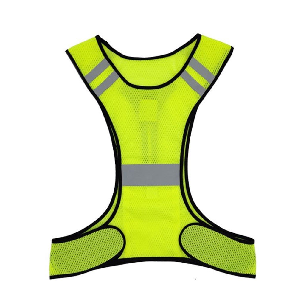 Justerbar sikkerhedsrefleksvest til natløb, cykling, gang, jogging, natselevest