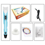 USB Powered Second Generation 3D Printing Pen Kids DIY Drawing Toy