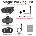 WAYXIN T2 Motorcycle Helmet Headset 2 Riders Bluetooth-Compatible Intercom