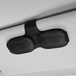 Car Sunglasses Holder Vehicle Visor Clip Magnetic PU Leather Sun Glasses Eyeglass Hanger