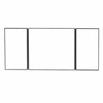 Car Sun Visor Wide View Collapsible Tri-Fold Makeup Mirror Auto Sunshade Cosmetic Mirror