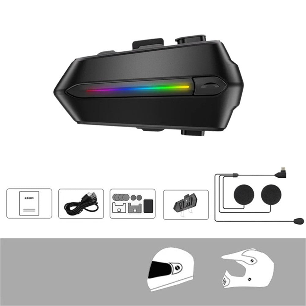 C5S Motorcycle Helmet Bluetooth-compatible Headset Noise Reduction Waterproof Motorbike Rider Headphone