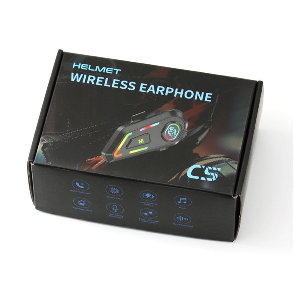 C5S Motorcycle Helmet Bluetooth-compatible Headset Noise Reduction Waterproof Motorbike Rider Headphone