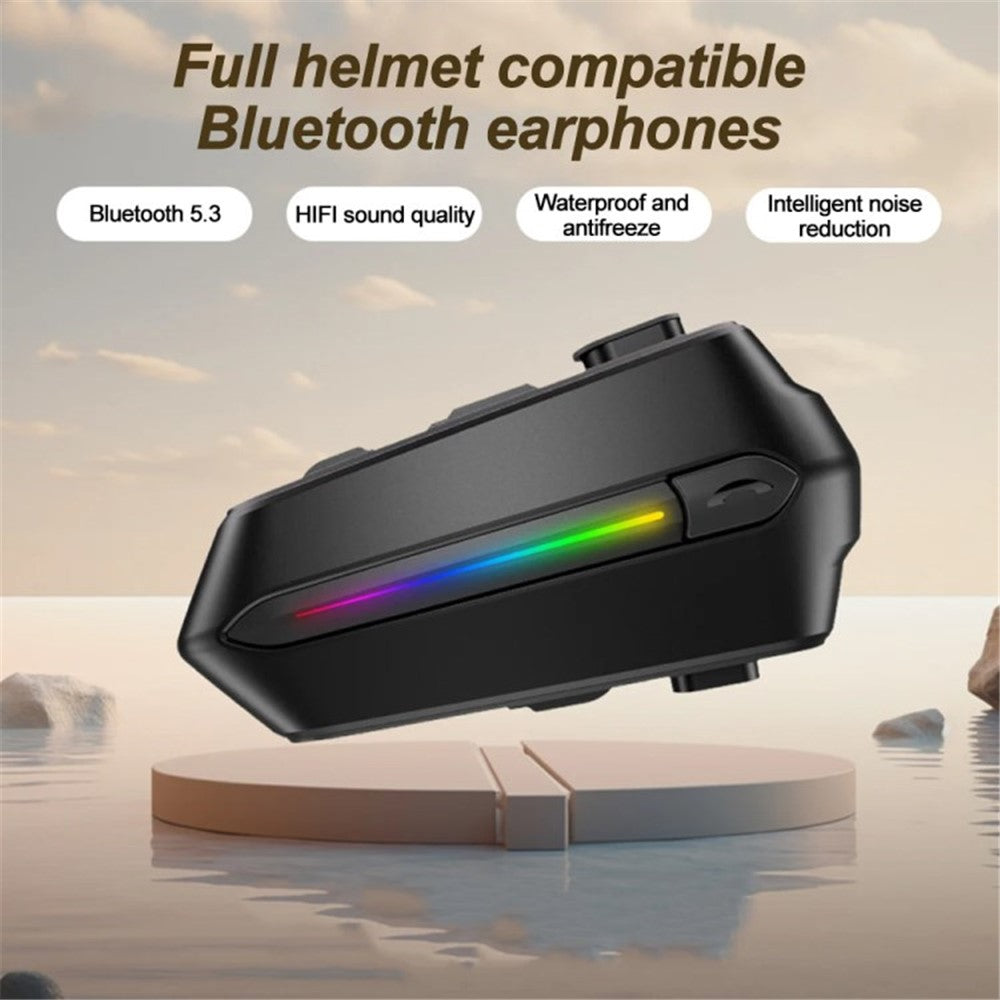 C5S Motorcycle Helmet Bluetooth-compatible Headset Noise Reduction Waterproof Motorbike Rider Headphone