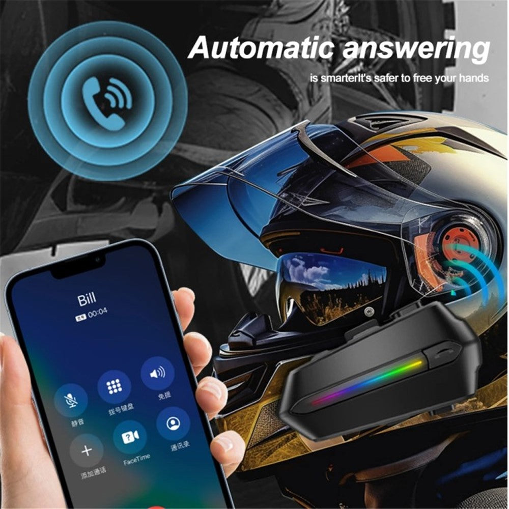 C5S Motorcycle Helmet Bluetooth-compatible Headset Noise Reduction Waterproof Motorbike Rider Headphone