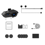 C8 LED-lys Motorcykelhjelm Bluetooth-kompatibel 5.4 Headset Vandtæt Støjreduktion Automatisk Besvarelse Rytterheadset