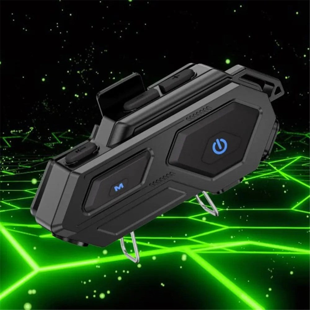 C8 LED-lys Motorcykelhjelm Bluetooth-kompatibel 5.4 Headset Vandtæt Støjreduktion Automatisk Besvarelse Rytterheadset