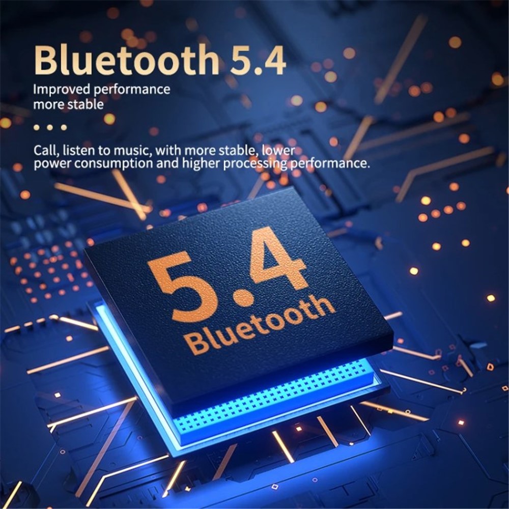 C8 LED-lys Motorcykelhjelm Bluetooth-kompatibel 5.4 Headset Vandtæt Støjreduktion Automatisk Besvarelse Rytterheadset